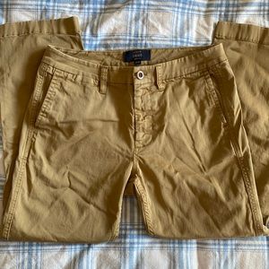 J Crew Ankle Length Brown Chinos Khaki - Size 27 Petite